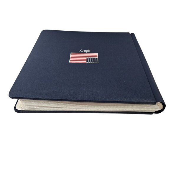 Creative Memories Album 12 x 12 Glory Flag Navy Blue 30 Pages and Protectors - Picture 5 of 10